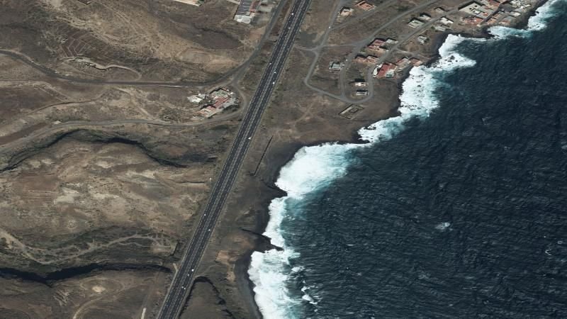Vista aérea de El Sombrerito, Arico