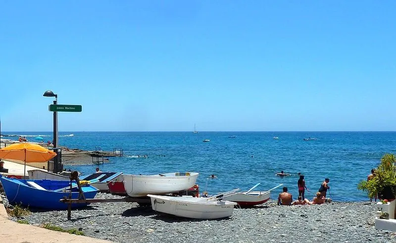Playa del Varadero en San Andrés y Sauces