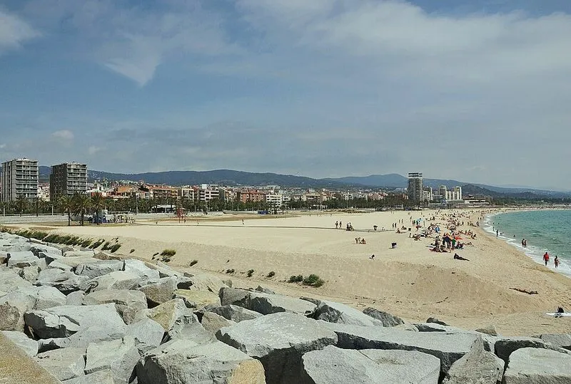 Playa del Varador en Mataró