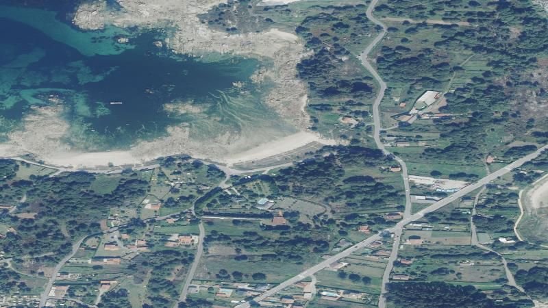 Vista aérea de Espiñeiro, A Illa de Arousa
