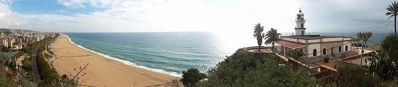 Playa Garbí en Calella
