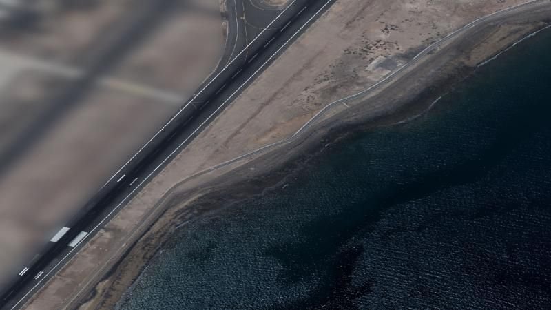 Vista aérea de Playa Guacimeta en Tías, Las Palmas