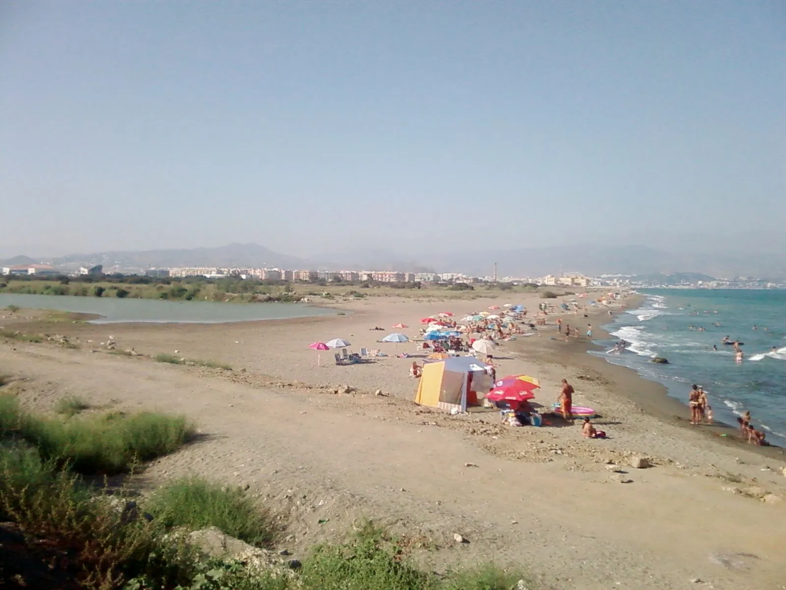 Playa de Guadalhorce en Málaga
