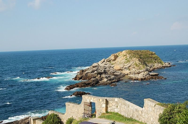 Playa Kapelaundi en Hondarribia, Guipúzcoa