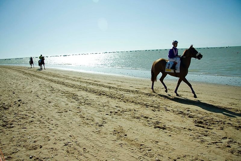 Playa La Calzada en Sanlúcar de Barrameda, Cádiz