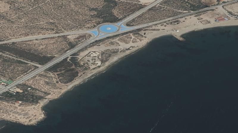 Vista aérea de La Cañada del Negro, Águilas