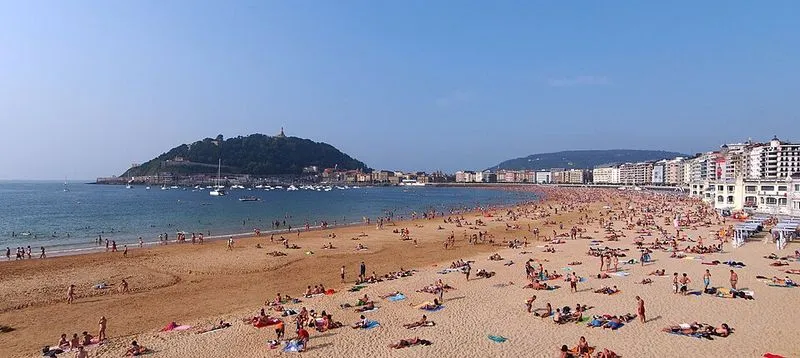 Playa La Concha en Donostia/San Sebastián, Guipúzcoa — foto 6 de 10