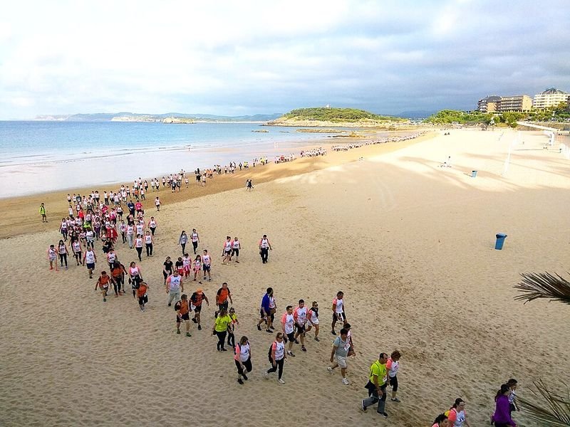 Playa La Concha en Santander, Cantabria