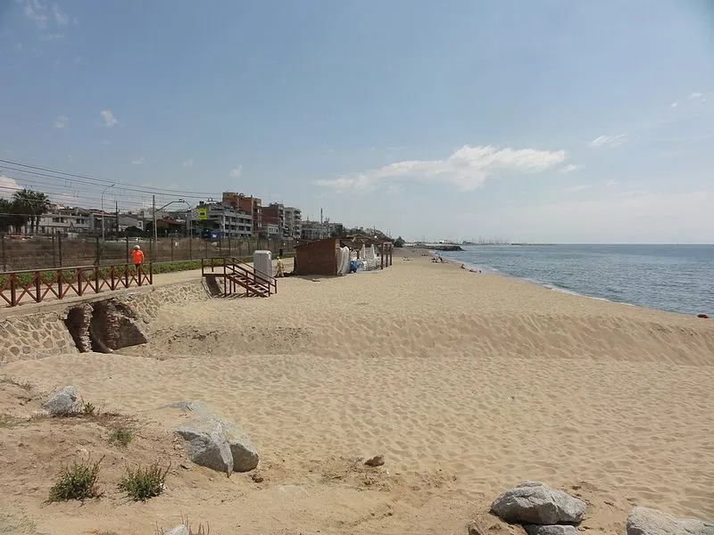 Playa de la Descàrrega en Premià de Mar