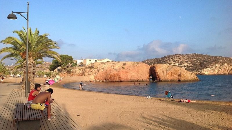 Playa La Ermita en Mazarrón, Murcia