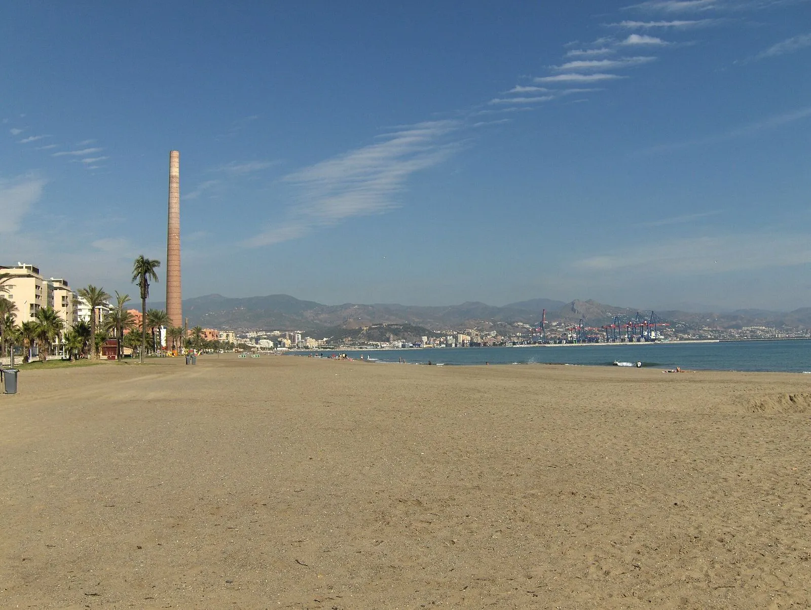Playa de la Misericordia en Málaga