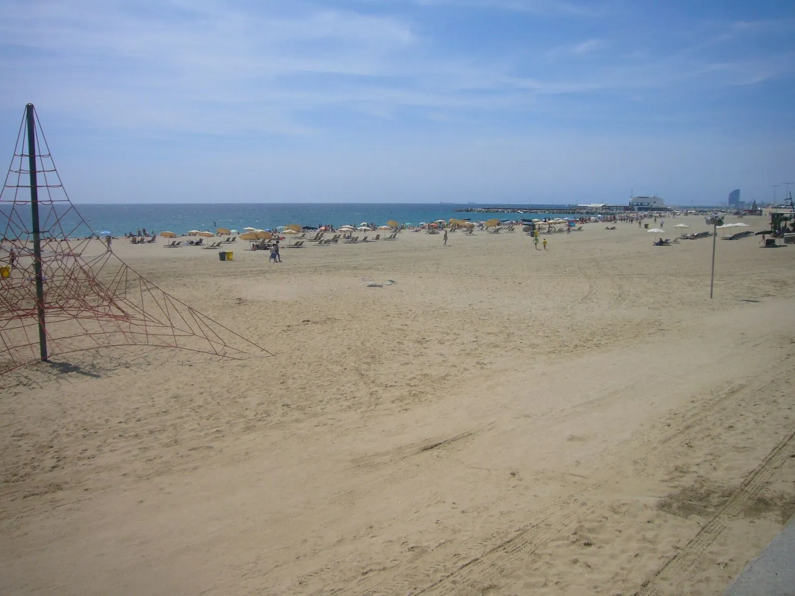 Playa de la Nova Mar Bella en Barcelona