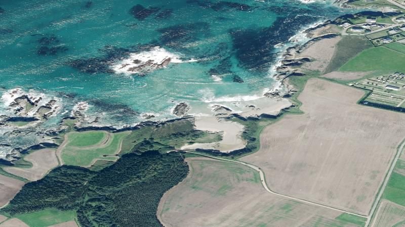 Vista aérea de La Paloma, Tapia de Casariego