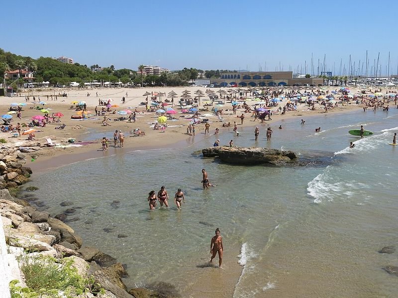 Playa La Pelliseta en Roda de Barà, Tarragona