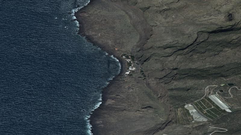Vista aérea de La Veta, Tijarafe