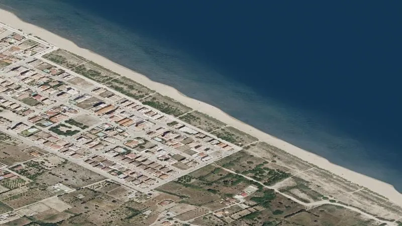 Playa de l'Aigua Blanca en Oliva
