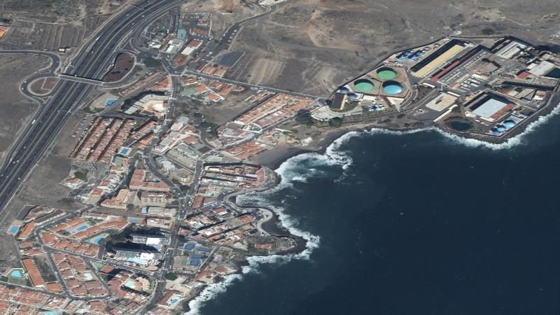 Vista aérea de Las Caletillas, Candelaria