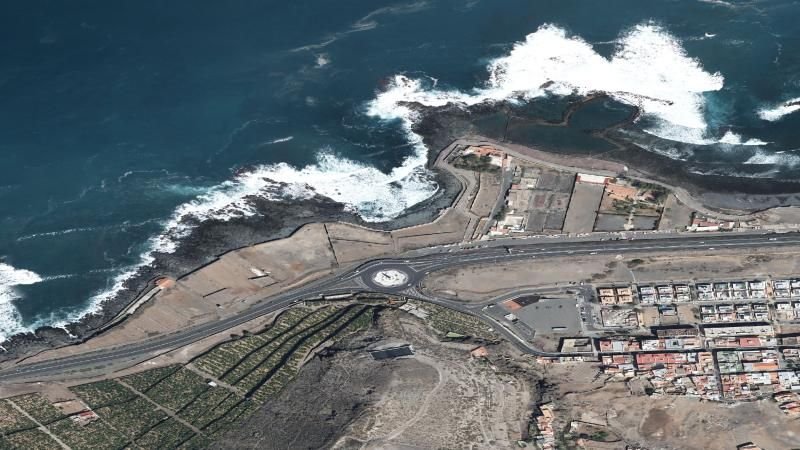 Vista aérea de Las Coloradas, Arucas