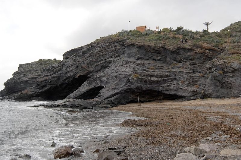 Playa Las Mulas en Cartagena, Murcia