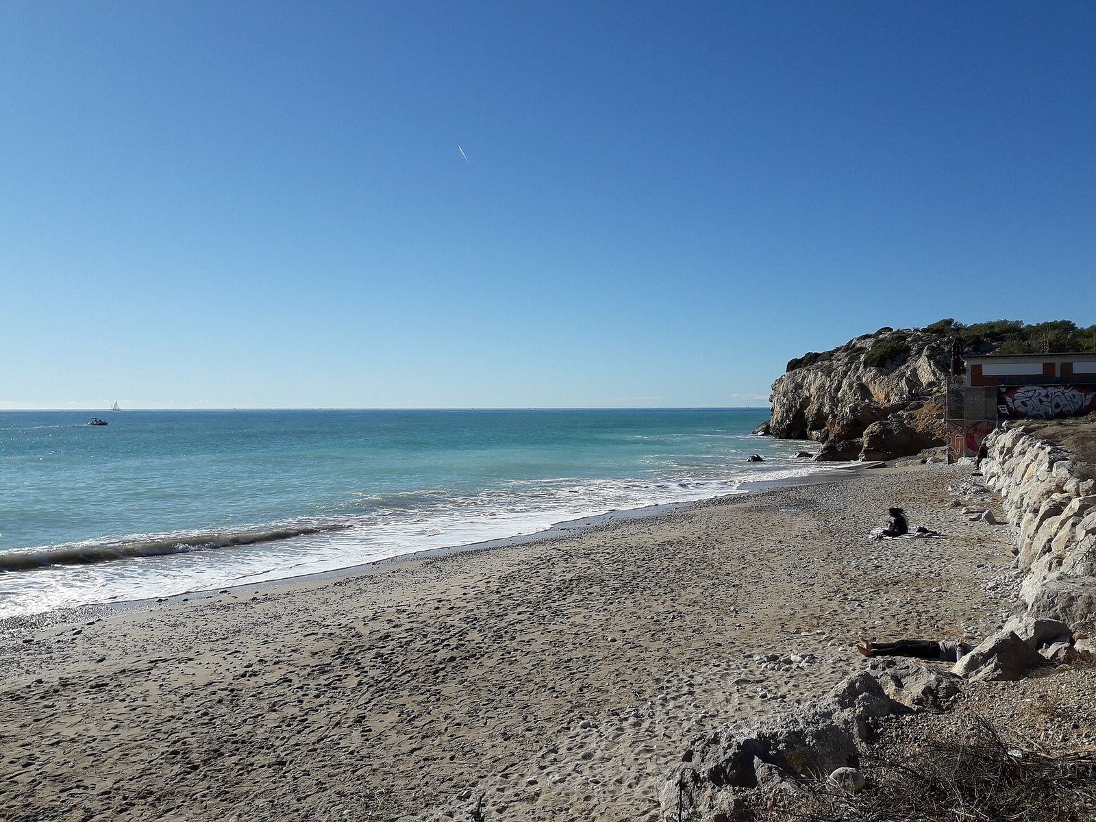Playa de Les Coves en Sitges, Barcelona
