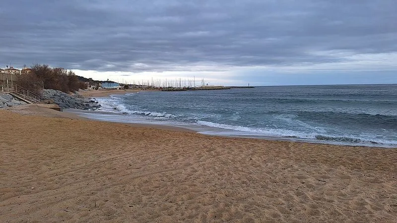 Playa de l'Estació en Sant Andreu de Llavaneres, Barcelona — foto 3 de 4