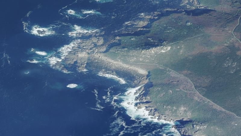 Vista aérea de Liñeiros, Bueu
