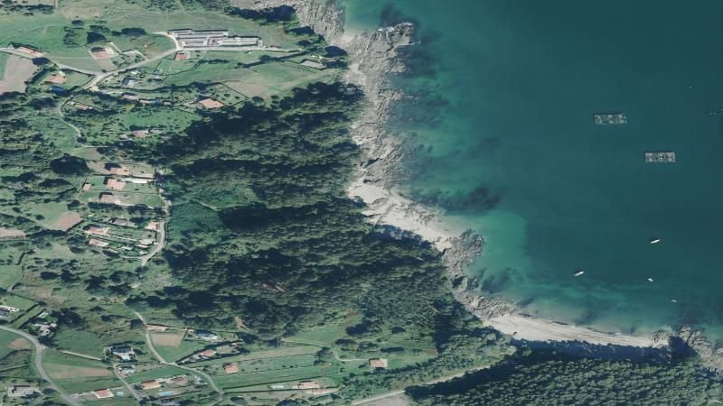 Vista aérea de Lobos, Sada