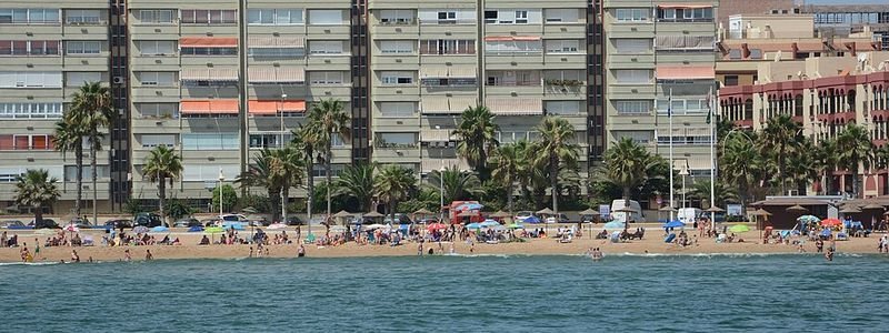 Playa Los Cárabos en Melilla