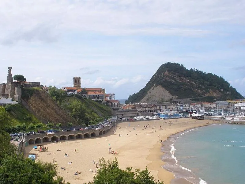 Playa de Malkorbe en Getaria