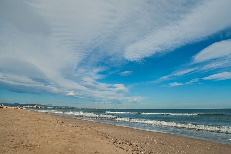 Playa Malvarrosa en Sagunto/Sagunt