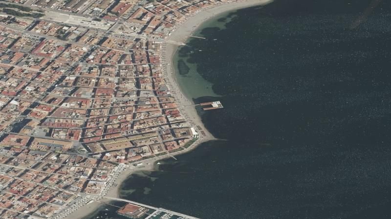 Vista aérea de Manzanares, Los Alcázares