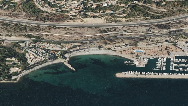Vista aérea de Mascarat Sur, Altea