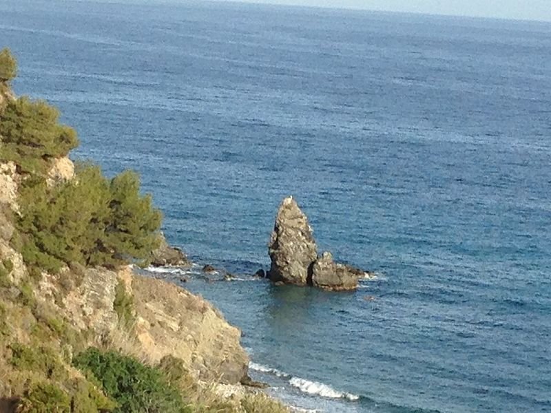 Playa Molino de Papel en Nerja