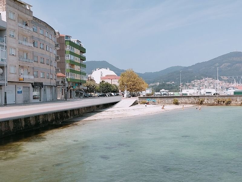 Playa Mosqueira en Moaña, Pontevedra