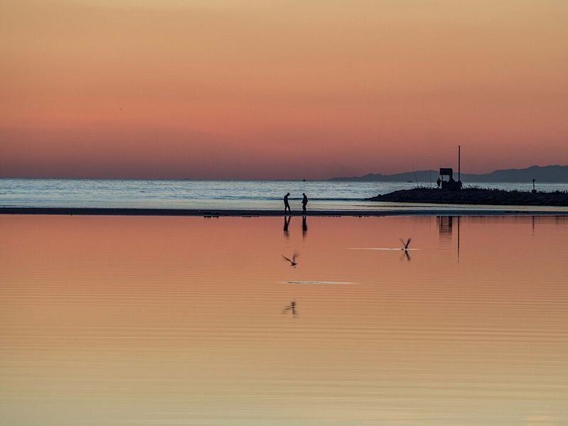 Playa Mota de Sant Pere en Cubelles, Barcelona