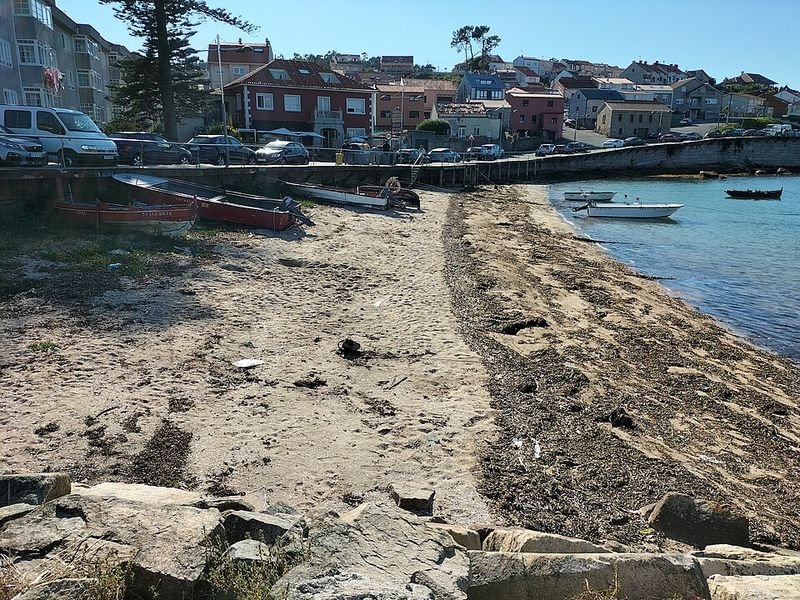 Playa O Naval en A Illa de Arousa, Pontevedra