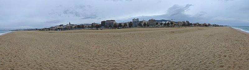 Playa Ocata en El Masnou