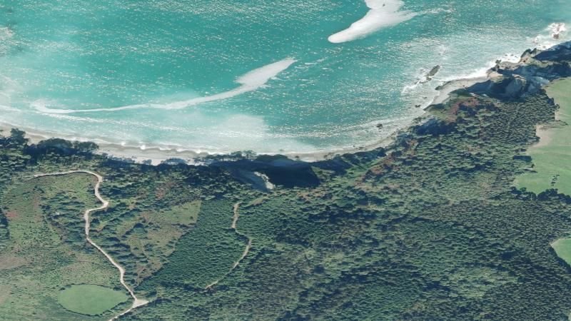 Vista aérea de Oleiros, Cudillero