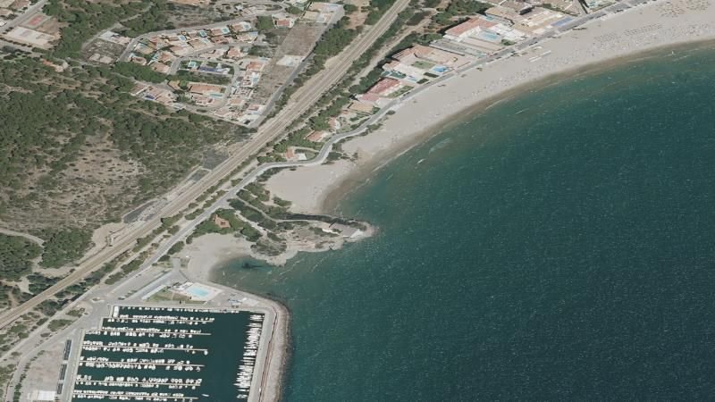 Vista aérea de Playa de Oropesa Vieja en Oropesa del Mar/Orpesa, Castellón
