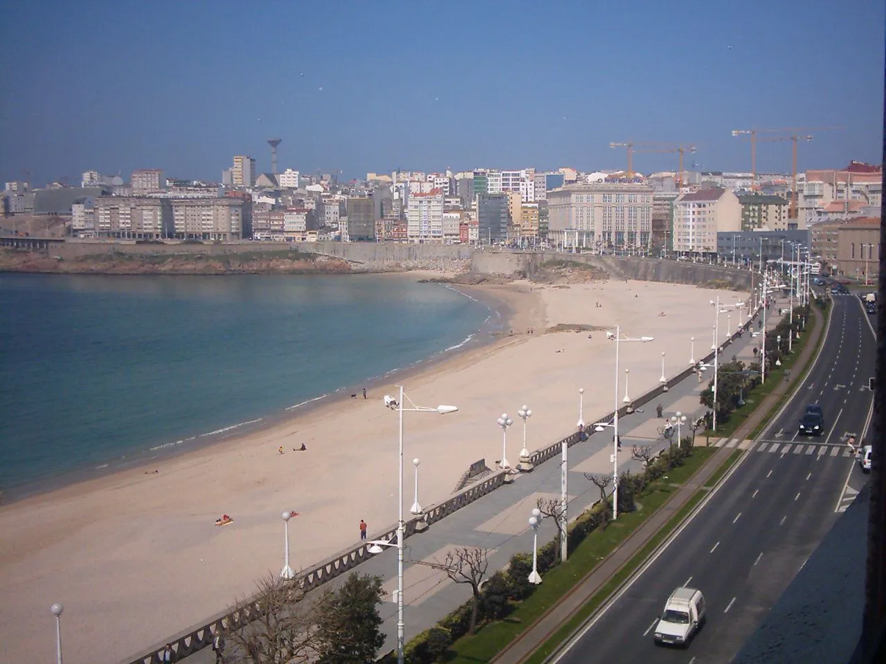 Playa de Orzán en A Coruña