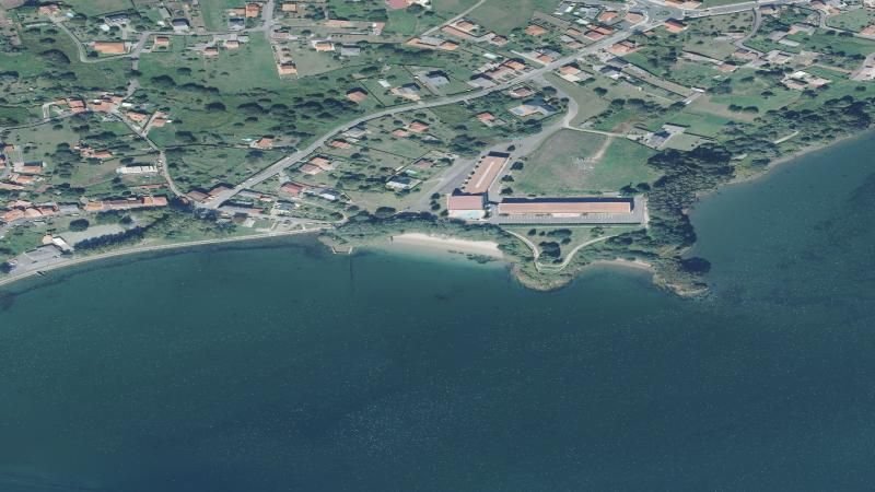 Vista aérea de Os Olmos, Ferrol