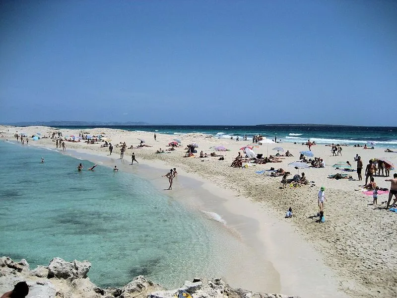 Playa de Pas d'En Adolf en Formentera