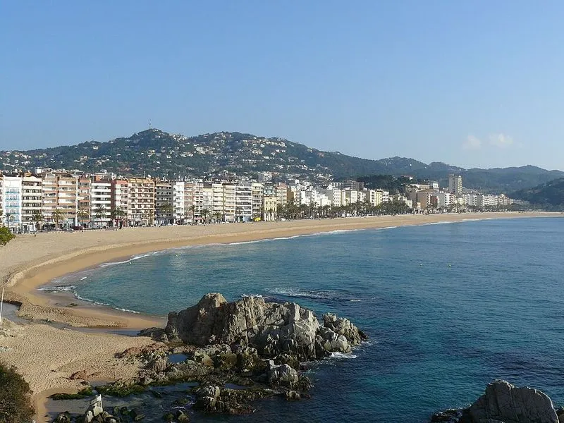 Platja de Lloret en Lloret de Mar