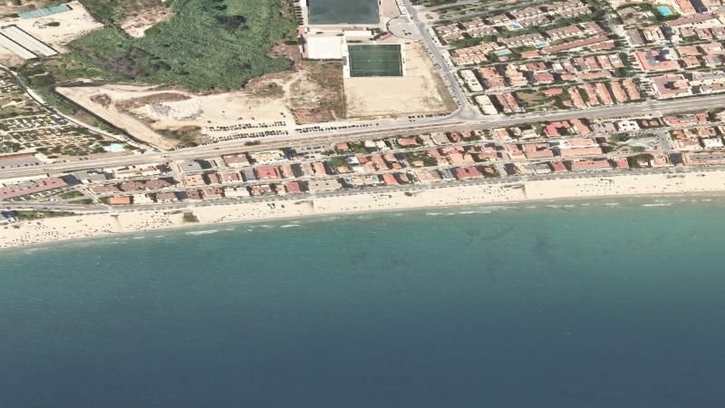 Vista aérea de Playa de Poniente, Salou