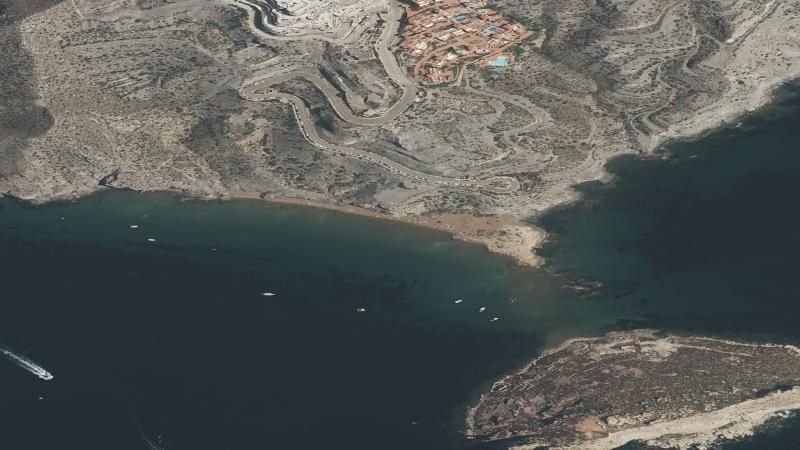Vista aérea de Playa del Cigarro, Águilas