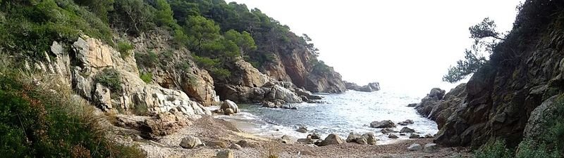 Playa Porto Pí en Tossa de Mar, Gerona