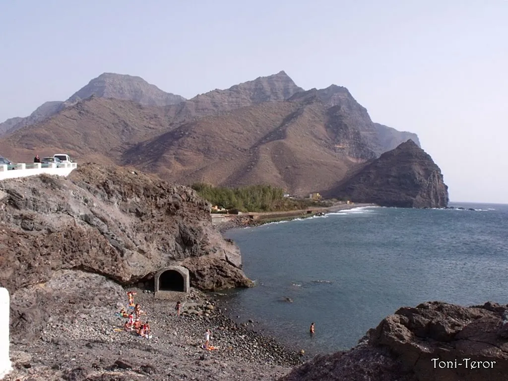 Playa de Puerto La Aldea en La Aldea de San Nicolás