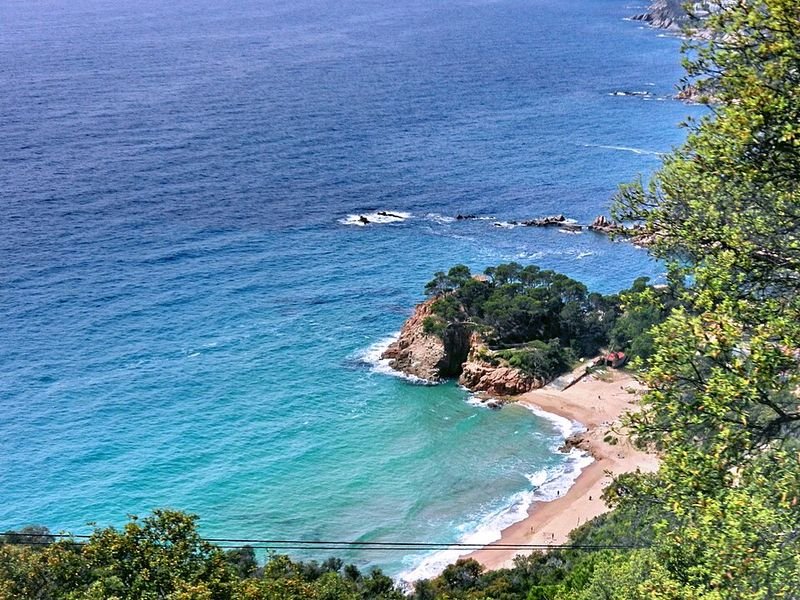 Playa Punta Canyerets en Santa Cristina d'Aro, Gerona
