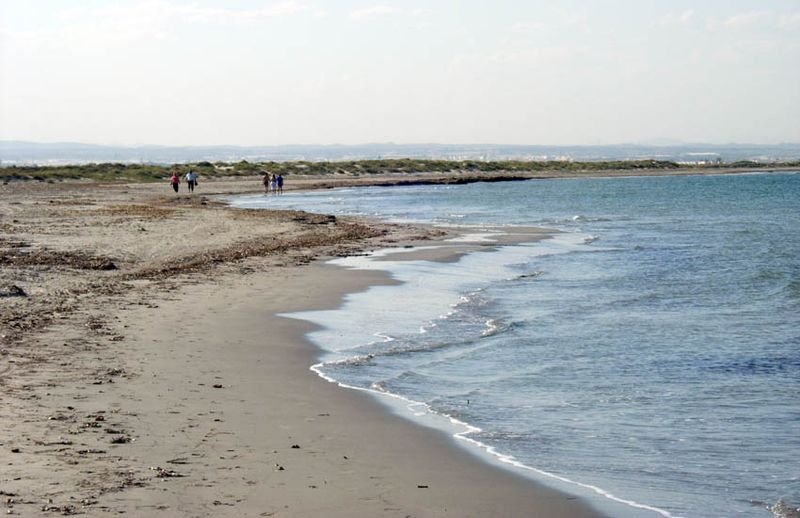 Playa Punta de Algas (Playas de la Llana) en San Pedro del Pinatar