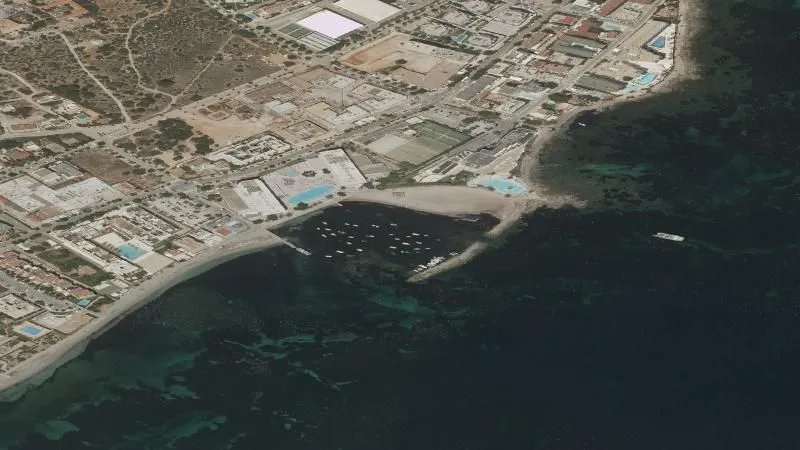 Playa de Punta de Baix en Eivissa